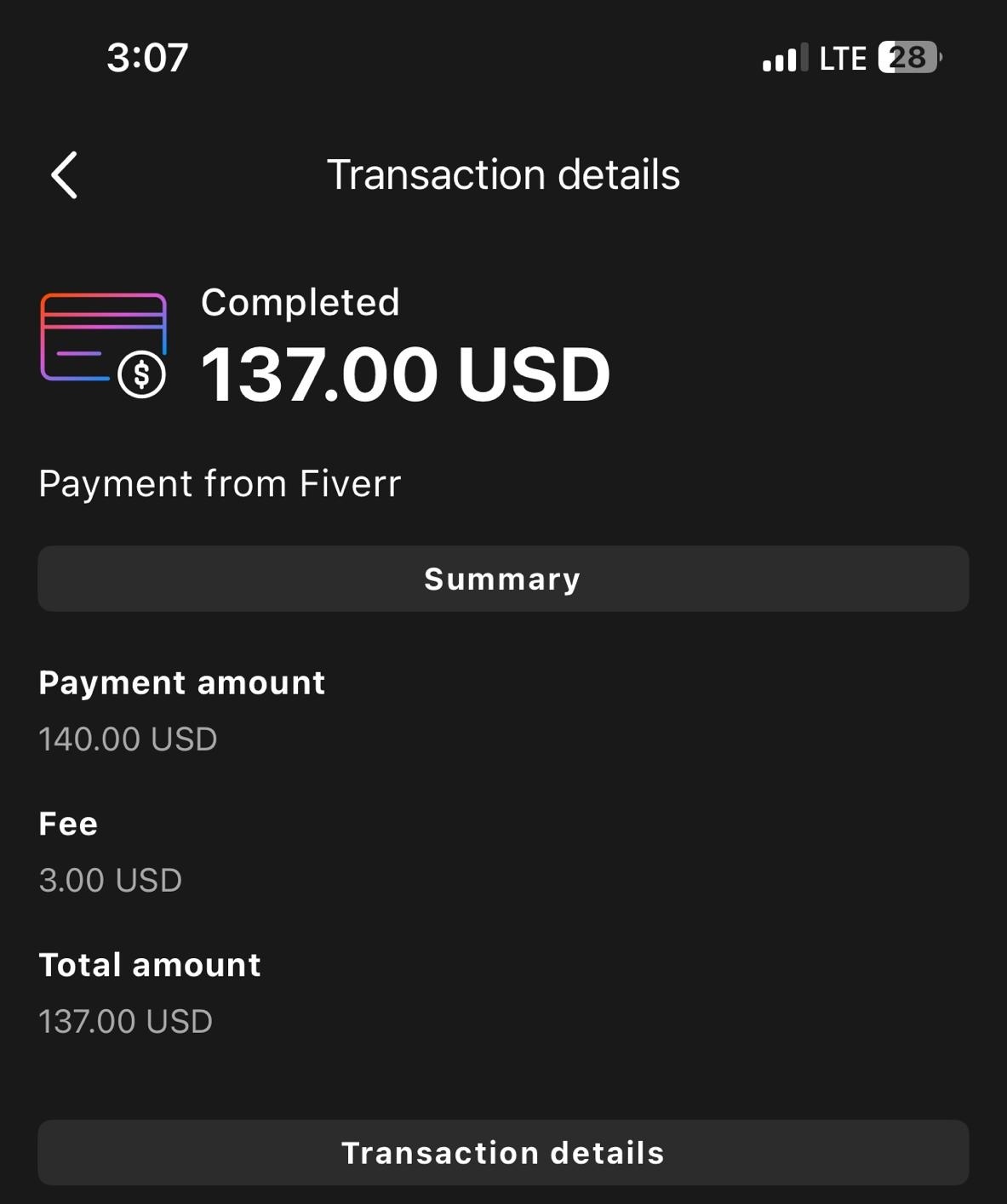 paid in hard currency